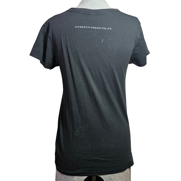 Equinox Black Cotton Tee Size Medium - Picture 2 of 4